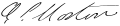 Signature de Oliver Hazard Perry Morton