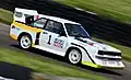 Arnesson ici en démonstration à Lydden Hill en 2014 avec la S1 E2...