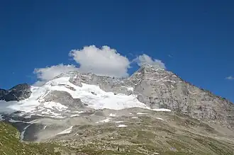 Vue du Fußstein, sur la droite.