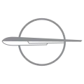 Logo de 1951 : un zeppelin stylisé.