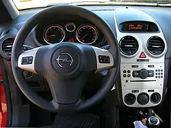 Corsa D, vue intérieure