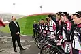 La cérémonie d'ouverture du parc BMX