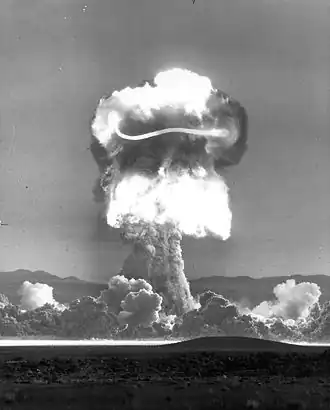 Champignon de l'essai Priscilla le 24 juin 1957.