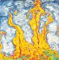 Walter Ophey : Fantaisie d'automne, 1912, huile sur toile, 160&nbsp;×&nbsp;160&nbsp;cm
