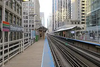 Vue sur la station State/Lake