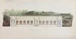 Orangerie et fontaines dans les environs de Marseille (1839) par Charles Frédéric Chassériau (1802-1896)