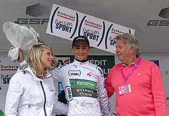 Bryan Coquard, leader du classement du meilleur jeune.