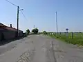 Départ du secteur pavé à hauteur de l'abattoir d'Orchies