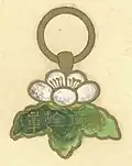 Suspension de la médaille pendante, revers