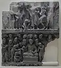 L'ordination de Nanda. Schiste. Sahr-i-Bahlol. Musée de Calcutta