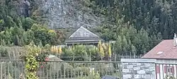 La station de ventilation du tunnel d'Orelle à la Bronsonnière[9].
