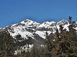 Vue de la face est du crêt Fénère.