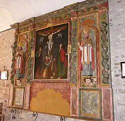 Le retable du XVIIe siècle.