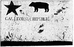 Le Bear Flag de la république de Californie.
