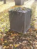 La pierre tombale originale de Schletter du Neuer Johannisfriedhof, maintenant: Lapidarium Ancien cimetière Saint-Jean de Leipzig