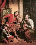 Le Palatin Tamás Nádasdy et Tinódi, par Soma Orlai Petrich&nbsp;(en), 1855