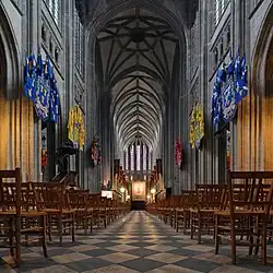 Nef de la cathédrale Sainte-Croix d'Orléans (Loiret, région Centre).