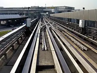 Aiguillages à Orly 1, 2, 3.