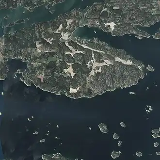 Image de Kirjais par la Maanmittauslaitos.