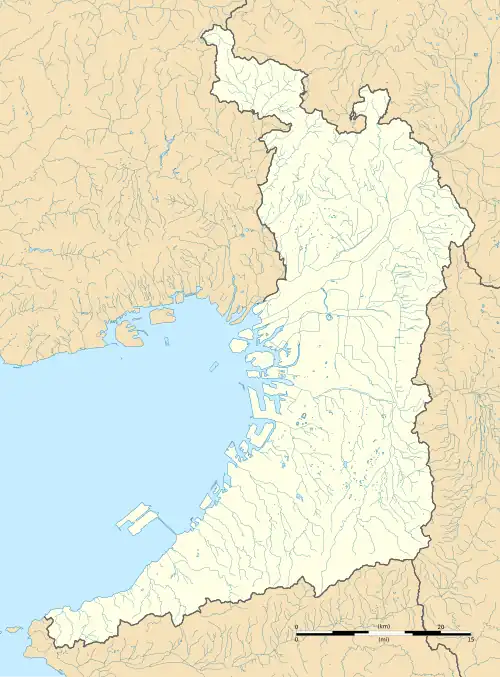 voir sur la carte de la préfecture d'Osaka