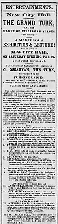 Facsimilé d'affiche, texte en anglais sans illustration.