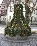 Osterbrunnen à Münchsteinach en Moyenne-Franconie, 2010.