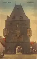 L'Osthofentor: vue d'une carte postale ancienne