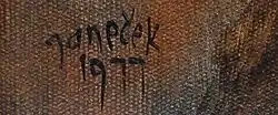 signature d'Ota Janeček