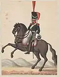 Uniforme des grenadiers (montés) du régiment