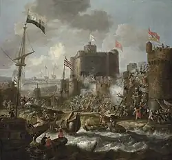 Attaque sur le port de Candie par les ottomans.