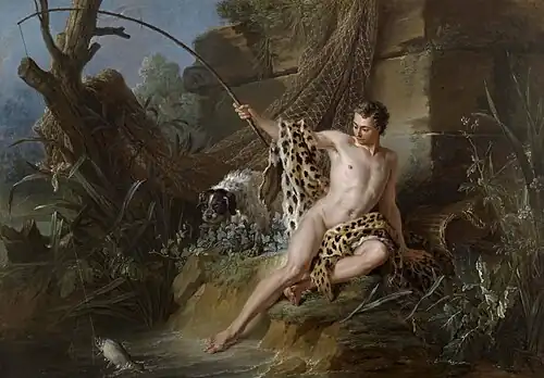 1739 (signé & daté),Pêcheur nu,(lieu inconnu)[Où&nbsp;?]