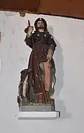 Statue de Saint-Roch.