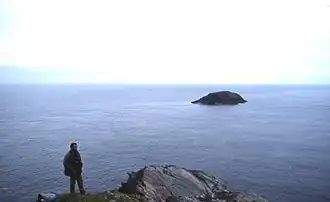 Out Stack vue de Muckle Flugga
