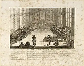 Le groupe des femmes participant aux États de Bretagne