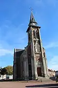 L'église d'Ovillers.