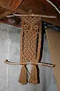 Chouette en macramé.