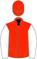 Scarlet, white sleeves, scarlet cap