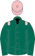 dark Green, Pink epaulettes and cap
