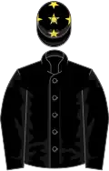 Noire toque noire étoilée jaune