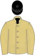 Straw, black cap