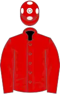 Red, red cap, white spots