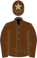 Marron, toque marron une étoile beige
