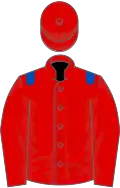 Red, royal blue epaulets