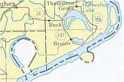 portion de carte géographique