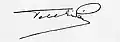 Signature de Pál Teleki
