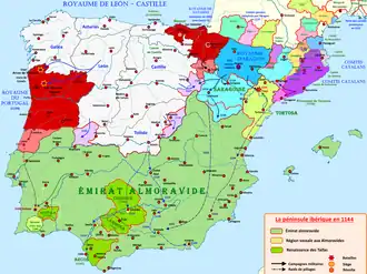 La création du royaume du Portugal de 1115 à 1144