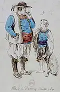 Pêcheurs de Douarnenez (dessin anonyme, 1849)