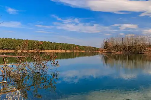 Étang à Písek.