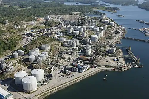 Raffineries de Nynäshamn.