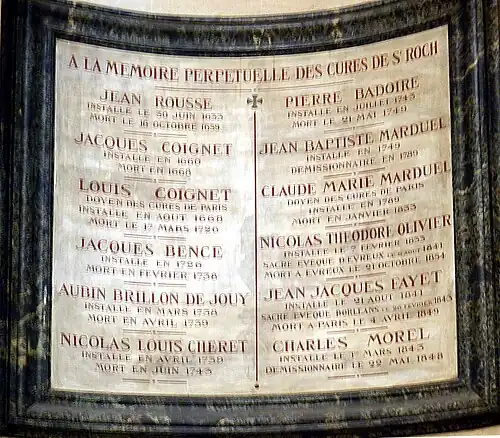 Curés avant 1848.